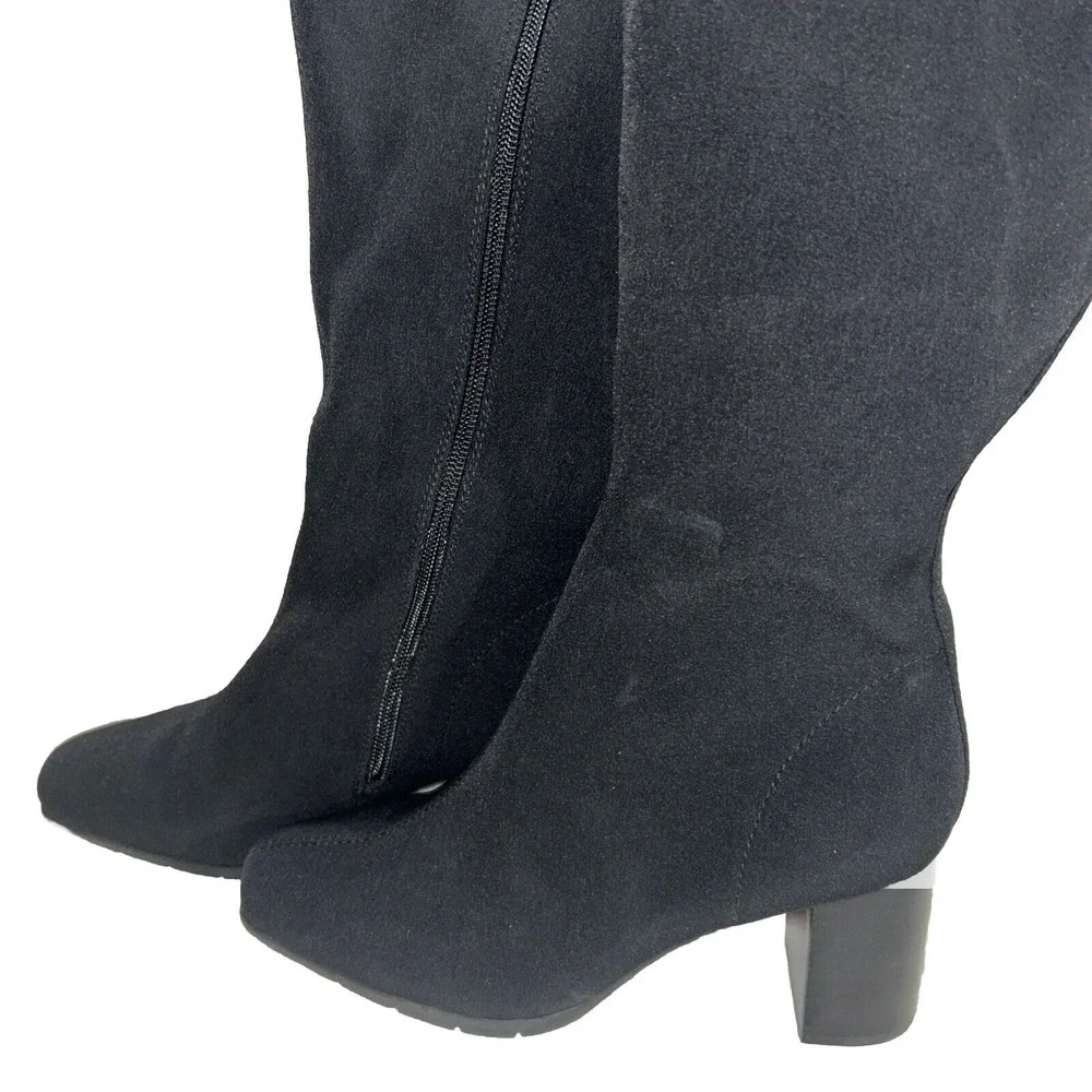 Size 7 Wide Aerosoles Women's Stretchy Micah Knee High‎ Zipper Boots
